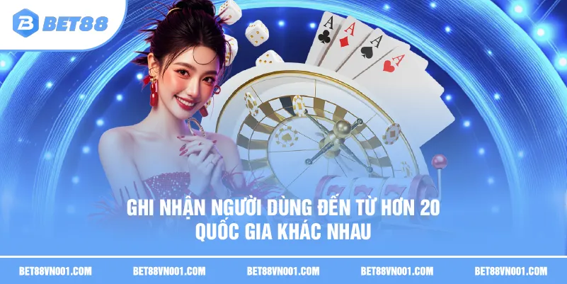 Ghi nhận người dùng đến từ hơn 20 quốc gia khác nhau
